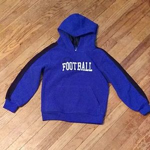 Athletics works Boy's blue football hoodie size 6